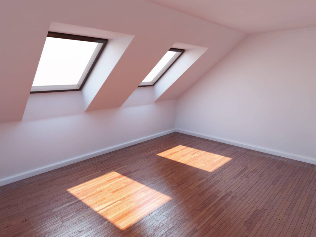 Finished Attic with Skylights